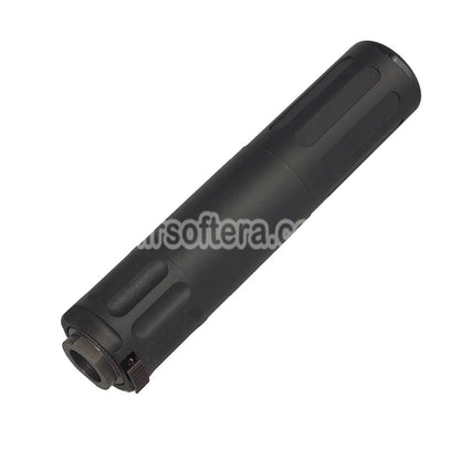 Airsoft 5KU 170mm AAC SR5 Style QD Suppressor Silencer with 3-Prong Flash Hider -14mm CCW Counter-clockwise Thread