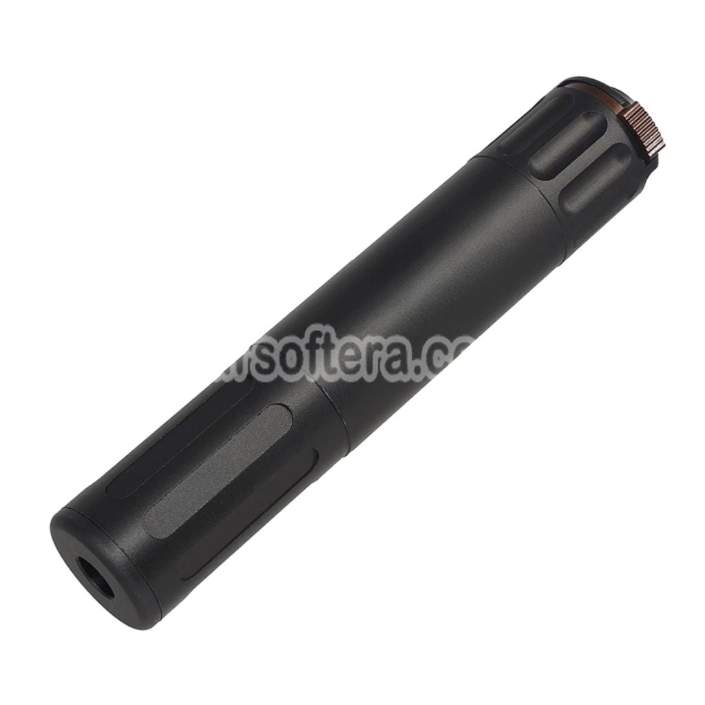 Airsoft 5KU 170mm AAC SR5 Style QD Suppressor Silencer with 3-Prong Flash Hider -14mm CCW Counter-clockwise Thread