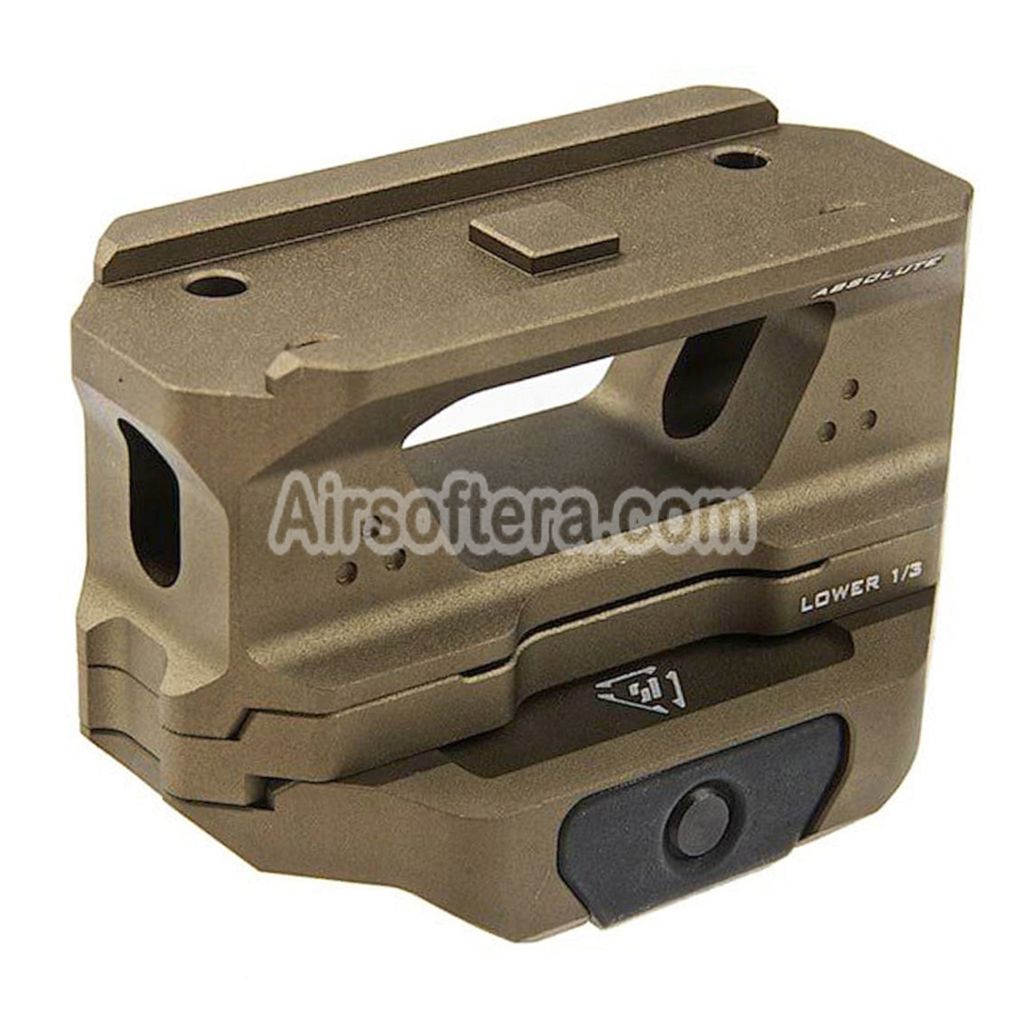 Airsoft Strike Industries 3-Piece Low Profile Riser Mount For T1 Red Dot Scopes FDE