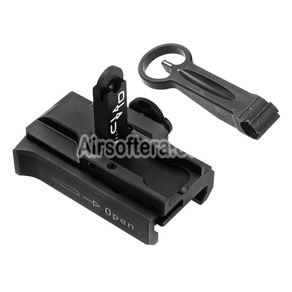 Airsoft Guns Modify GM CNC Aluminum 416 A5 Style Quick Detach Flip-Up Sight For Tokyo Marui M4 Series MWS GBB Rifles Black