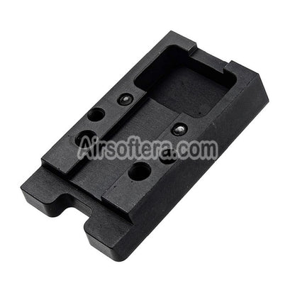 Airsoft Revanchist CNC Aluminum Red Dot Plate High Mount For Novritsch SSP5 Series GBB Pistols Black