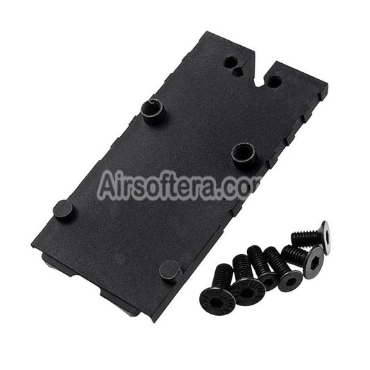 Airsoft Revanchist CNC Aluminum Red Dot Plate High Mount For Novritsch SSP5 Series GBB Pistols Silver