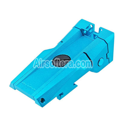 Airsoft Dr. Black CNC Aluminum Fiber Optic Rear Sight For Tokyo Marui Hi-Capa 5.1 Series GBB Pistols Aqua