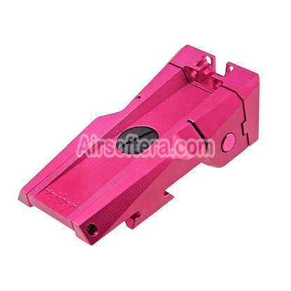 Airsoft Dr. Black CNC Aluminum Fiber Optic Rear Sight For Tokyo Marui Hi-Capa 5.1 Series GBB Pistols MAGENTA