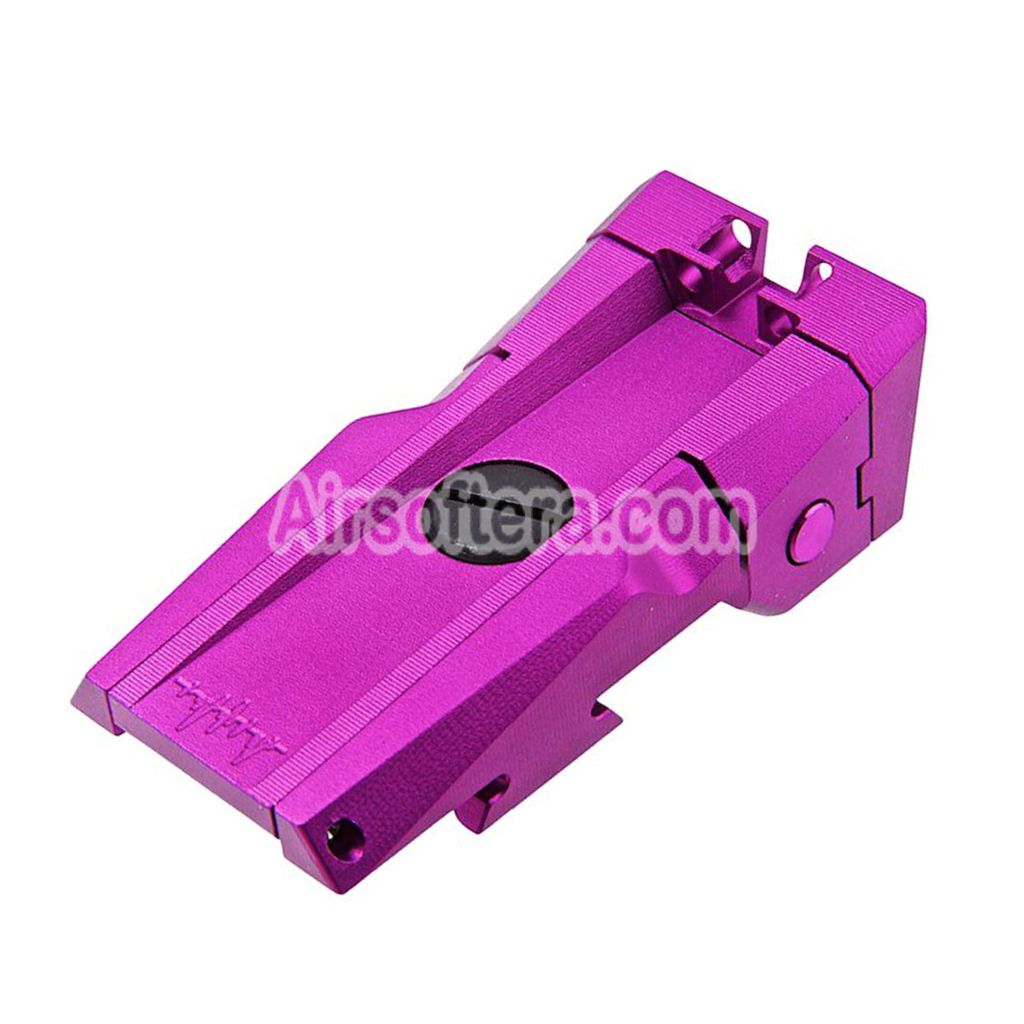 Airsoft Dr. Black CNC Aluminum Fiber Optic Rear Sight For Tokyo Marui Hi-Capa 5.1 Series GBB Pistols Purple