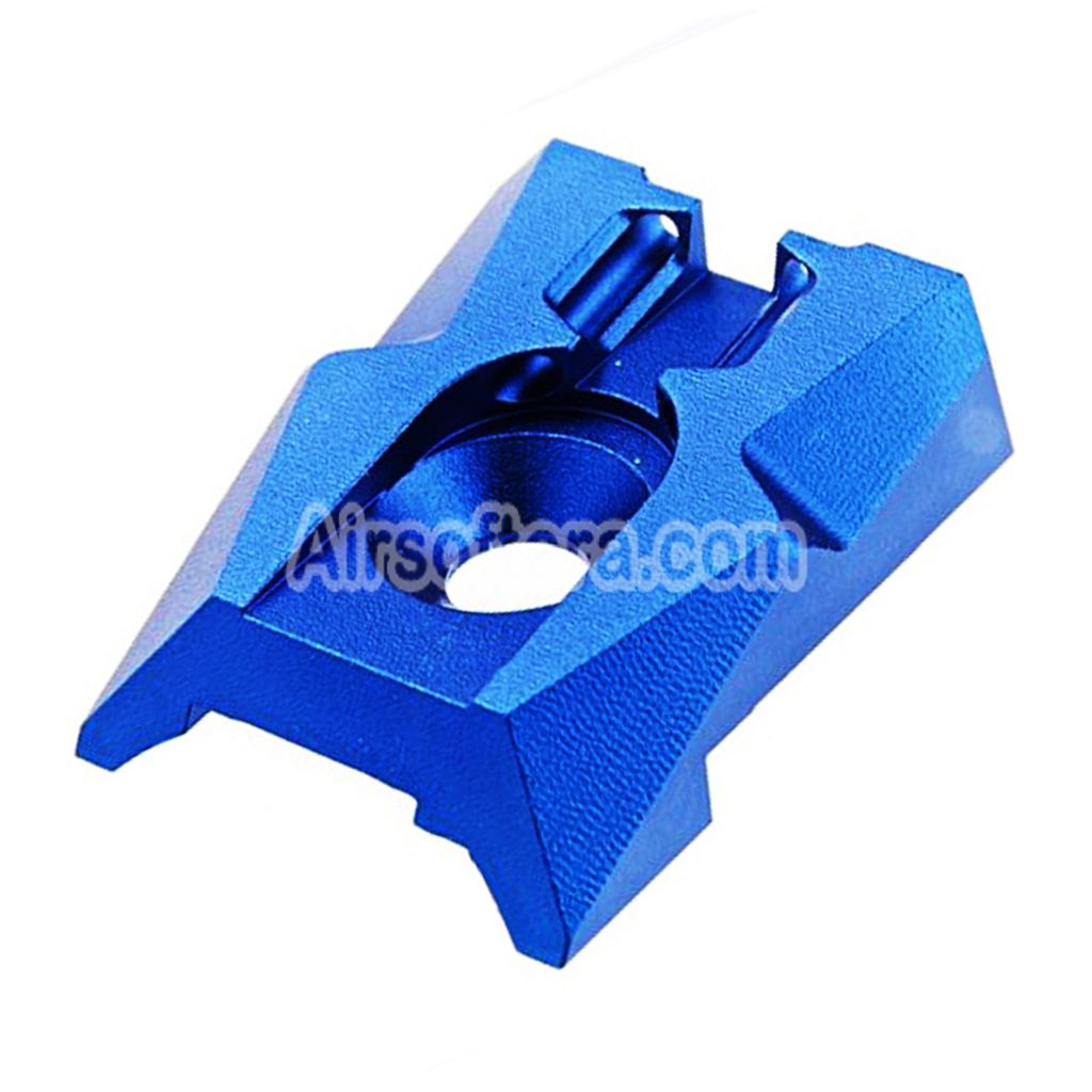 Airsoft Dr. Black CNC Aluminum Fiber Optic Rear Sight For Tokyo Marui Hi-Capa 4.3 Series GBB Pistols Blue