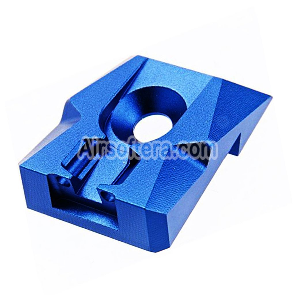 Airsoft Dr. Black CNC Aluminum Fiber Optic Rear Sight For Tokyo Marui Hi-Capa 4.3 Series GBB Pistols Aqua