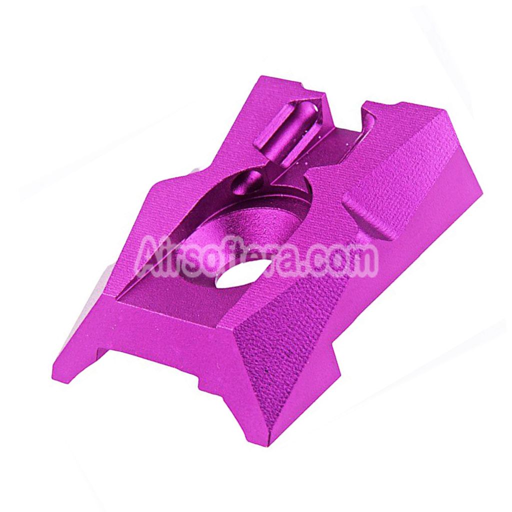 Airsoft Dr. Black CNC Aluminum Fiber Optic Rear Sight For Tokyo Marui Hi-Capa 4.3 Series GBB Pistols Purple