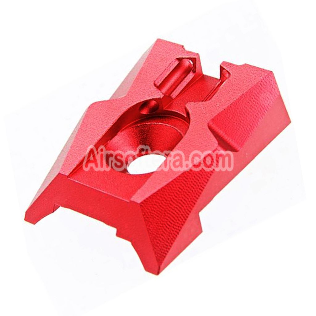 Airsoft Dr. Black CNC Aluminum Fiber Optic Rear Sight For Tokyo Marui Hi-Capa 4.3 Series GBB Pistols Red