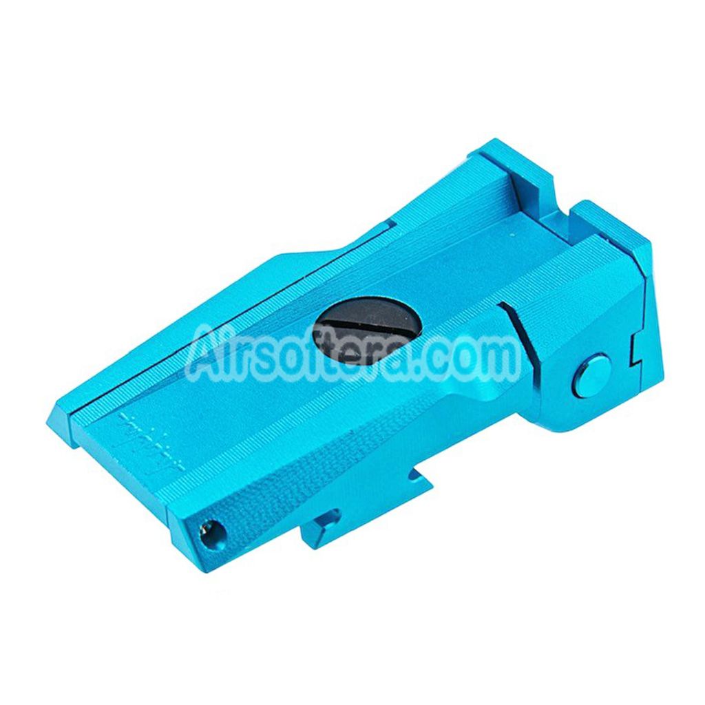 Airsoft Dr. Black CNC Aluminum Rear Sight For Tokyo Marui Hi-Capa 5.1 Series GBB Pistols Aqua