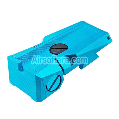 Airsoft Dr. Black CNC Aluminum Fiber Optic Rear Sight For Tokyo Marui Hi-Capa 4.3 Series GBB Pistols Silver