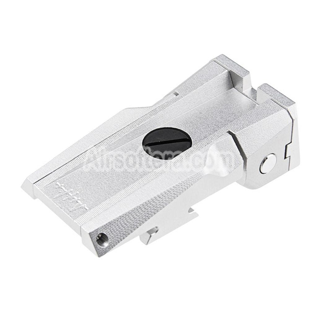 Airsoft Dr. Black CNC Aluminum Rear Sight For Tokyo Marui Hi-Capa 5.1 Series GBB Pistols Silver