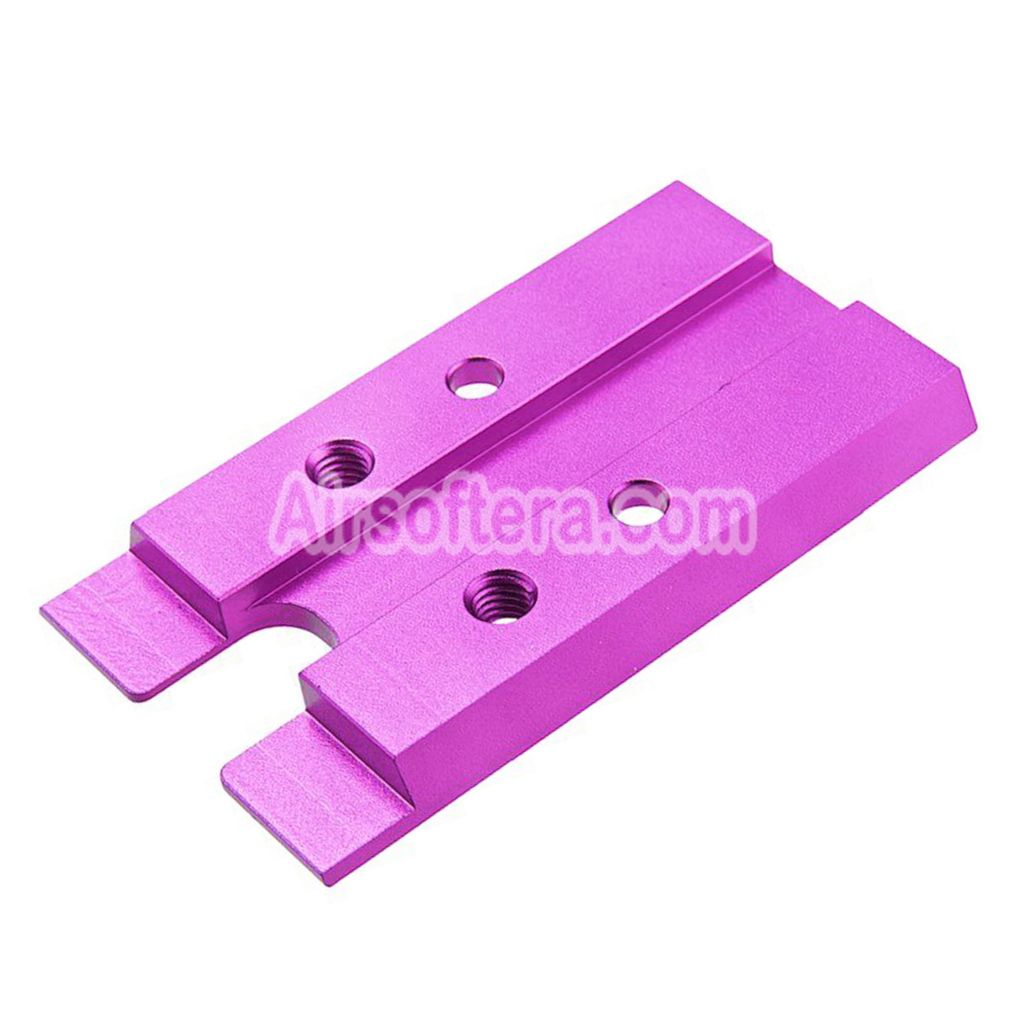 Airsoft Novritsch CNC Aluminum Premium Red Dot Plate For VT RMR Mounting Footprint Novritsch SSP5 Series GBB Pistols Purple