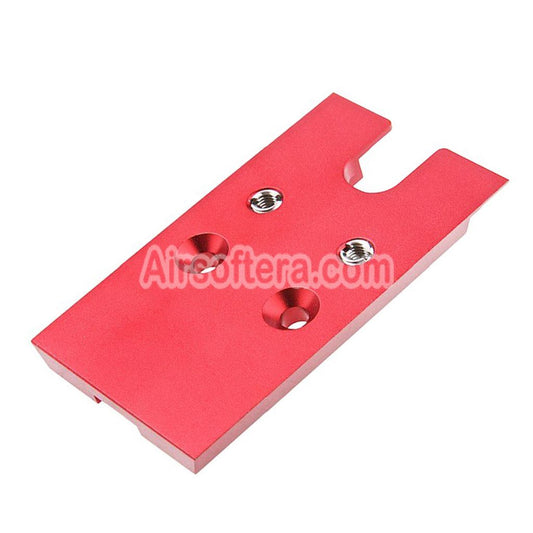 Airsoft Novritsch CNC Aluminum Premium Red Dot Plate For VT RMR Mounting Footprint Novritsch SSP5 Series GBB Pistols Pink