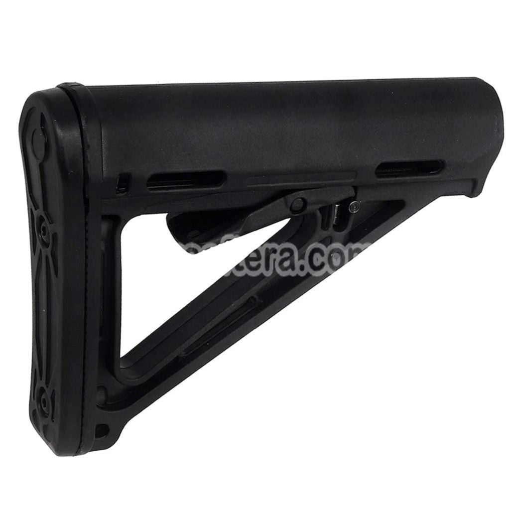 Airsoft E&C MOE Style Retractable Stock For M4 M16 Series AEG Rifles Black