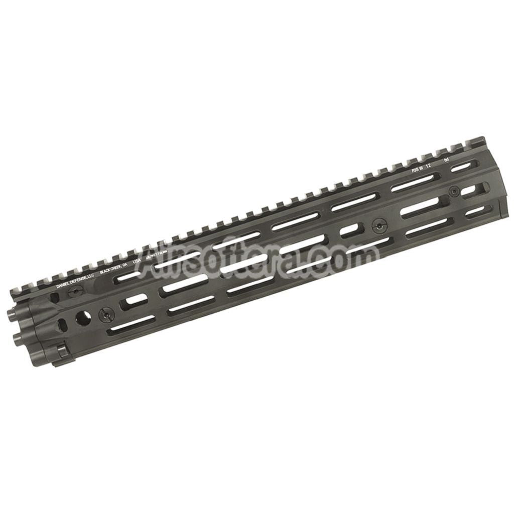 Airsoft CYMA EMG Daniel Defense Licensed CNC Aluminum 12.5" Inches Free Float M-LOK RIS III Handguard Rail System For M4 M16 Series AEG Rifles Grey