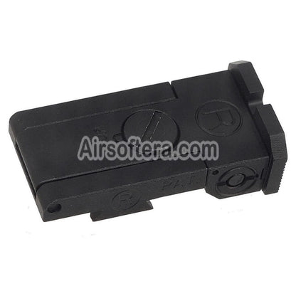 Airsoft 5KU CNC Aluminum Bo-Mar Style Rear Sight For WE (WE-TECH) Tokyo Marui Hi-Capa Series GBB Pistols Black