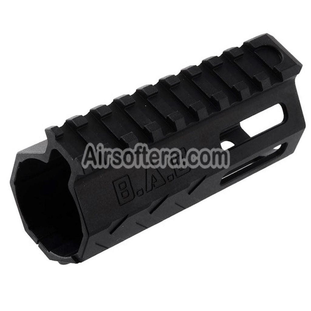 Airsoft BAD Workhorse CNC Aluminum 4" Inches Free Float M-LOK Handguard Rail System For VFC AR M4 Series GBB Rifles Black