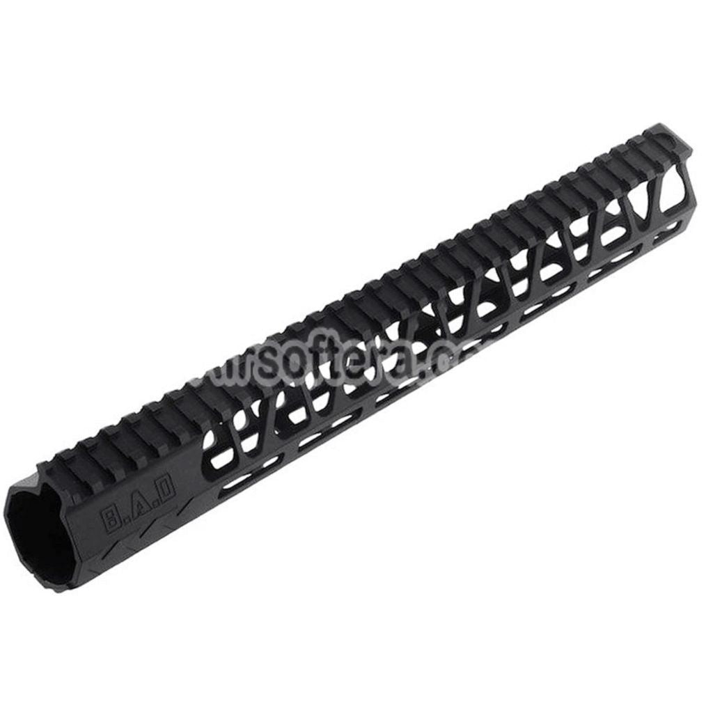 Airsoft BAD Workhorse CNC Aluminum 13.5" Inches Free Float M-LOK Handguard Rail System For VFC AR M4 Series GBB Rifles Black