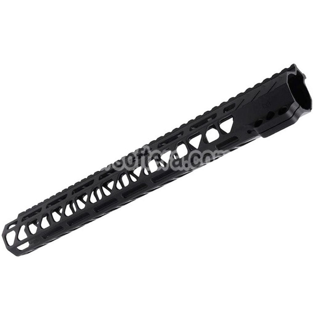 Airsoft BAD Workhorse CNC Aluminum 15" Inches Free Float M-LOK Handguard Rail System For VFC AR M4 Series GBB Rifles Black