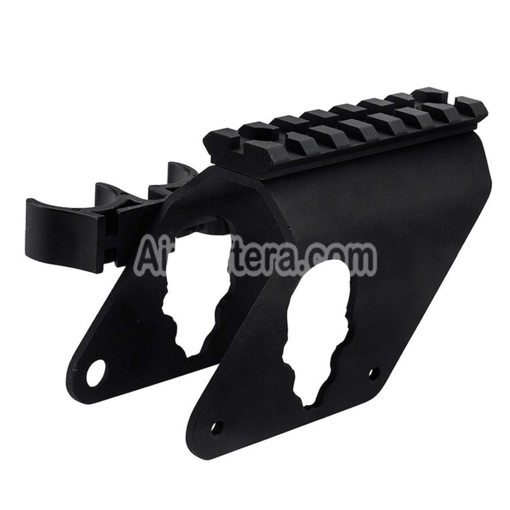 Airsoft APS 7-Slots 20mm Top Rail Scope Mount with 4x Cartridge Shell Holder For APS CAM870 Series Shotgun