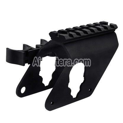 Airsoft APS 7-Slots 20mm Top Rail Scope Mount with 4x Cartridge Shell Holder For APS CAM870 Series Shotgun