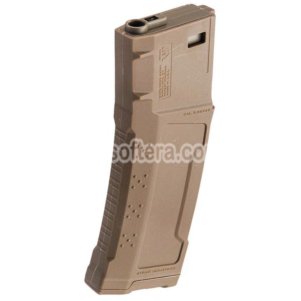 Airsoft EMG Strike Industries 220rd Mid-Cap Magazine For AR M4 M16 Series AEG Rifles Black