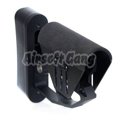 Light Weight Adjustable Stock Buttstock For M4 M16 Series AEG Airsoft Black