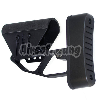 Light Weight Adjustable Stock Buttstock For M4 M16 Series AEG Airsoft Black