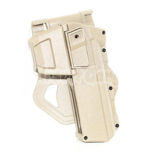 Polymer Hard Case Moveable Holster For G17 G18 G19 Pistol Airsoft Tan