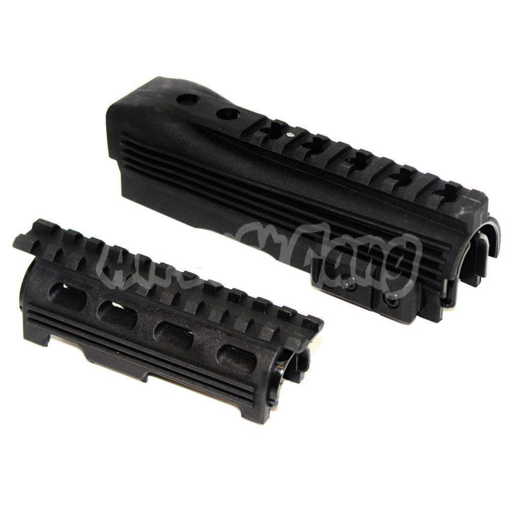 CYMA Upper and Lower Rail Handguard For AK74 Series AEG Airsoft Black