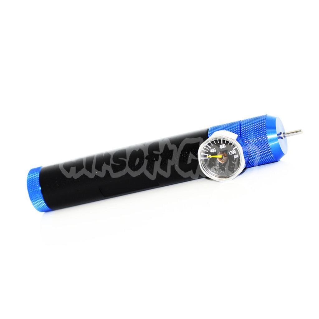 12g Co2 Charger Portable Adaptor with Readout Black/Blue