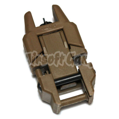 APS Rhino Auxiliary Flip Up Front Sight For AEG Airsoft Dark Earth