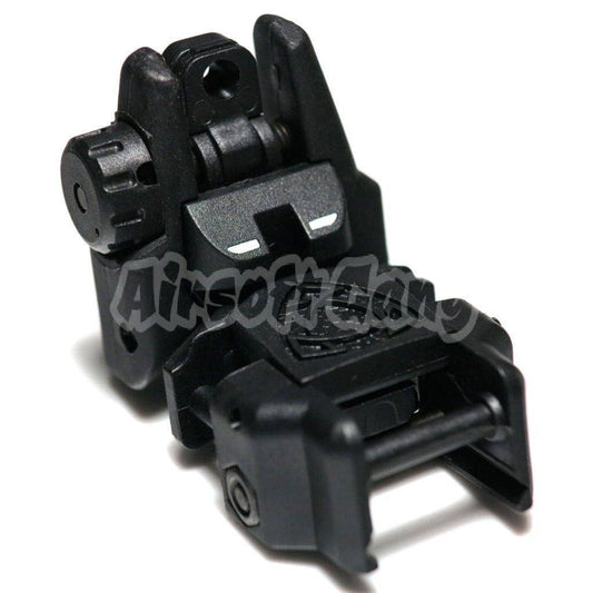 APS Rhino Auxiliary Flip Up Rear Sight AEG Airsoft Black