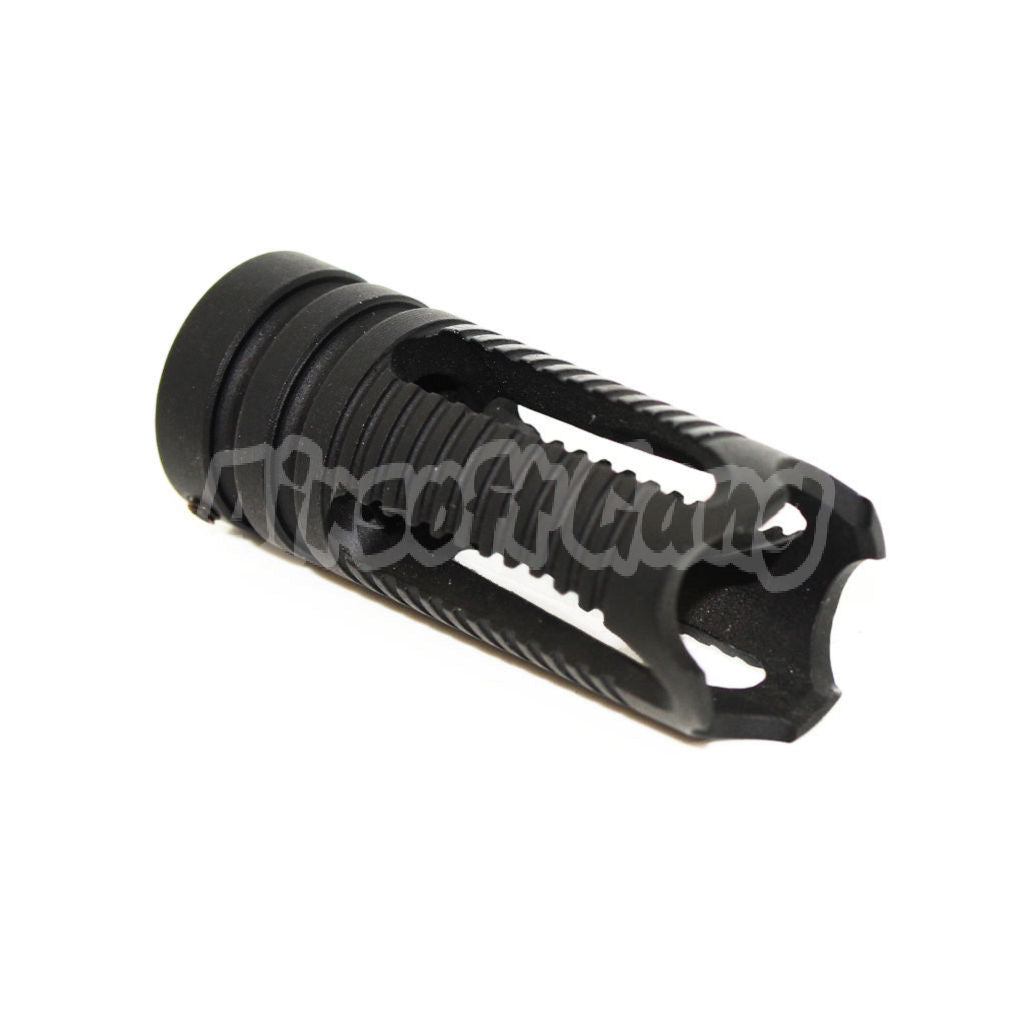 APS Phantom Muzzle Flash Hider For -14mm CCW Threading Airsoft Rifle Black