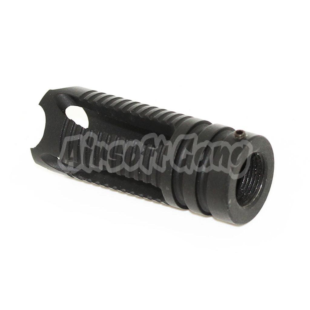 APS Phantom Muzzle Flash Hider For -14mm CCW Threading Airsoft Rifle Black