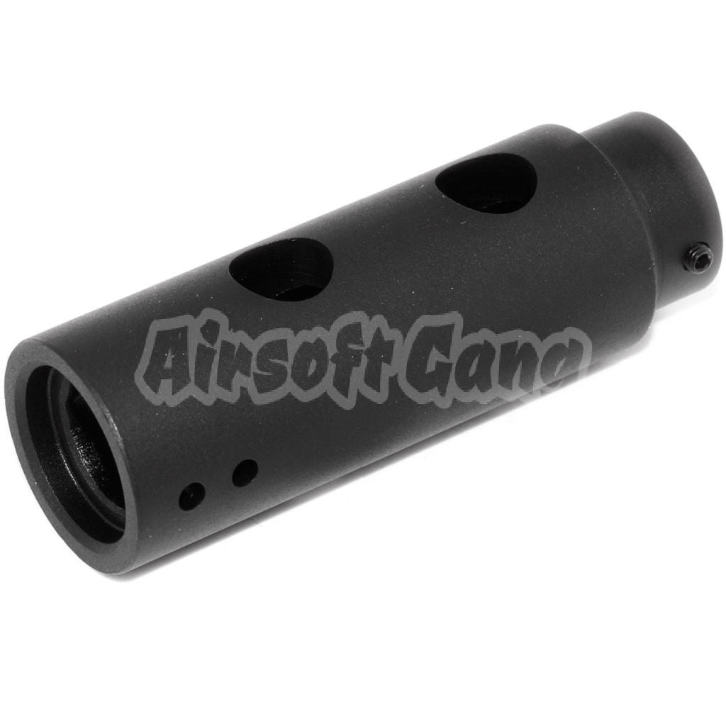 APS Mini Y Comp Muzzle Flash Hider For +14mm CW Threading Airsoft Rifle Black