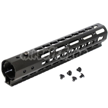 CNC Aluminum 10" Inches Keymod RAS Handguard Rail System For M4 M16 Series Airsoft Black