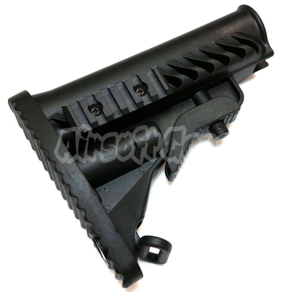 APS Battle Tele Style Stock For M4 M16 Series AEG Airsoft Black