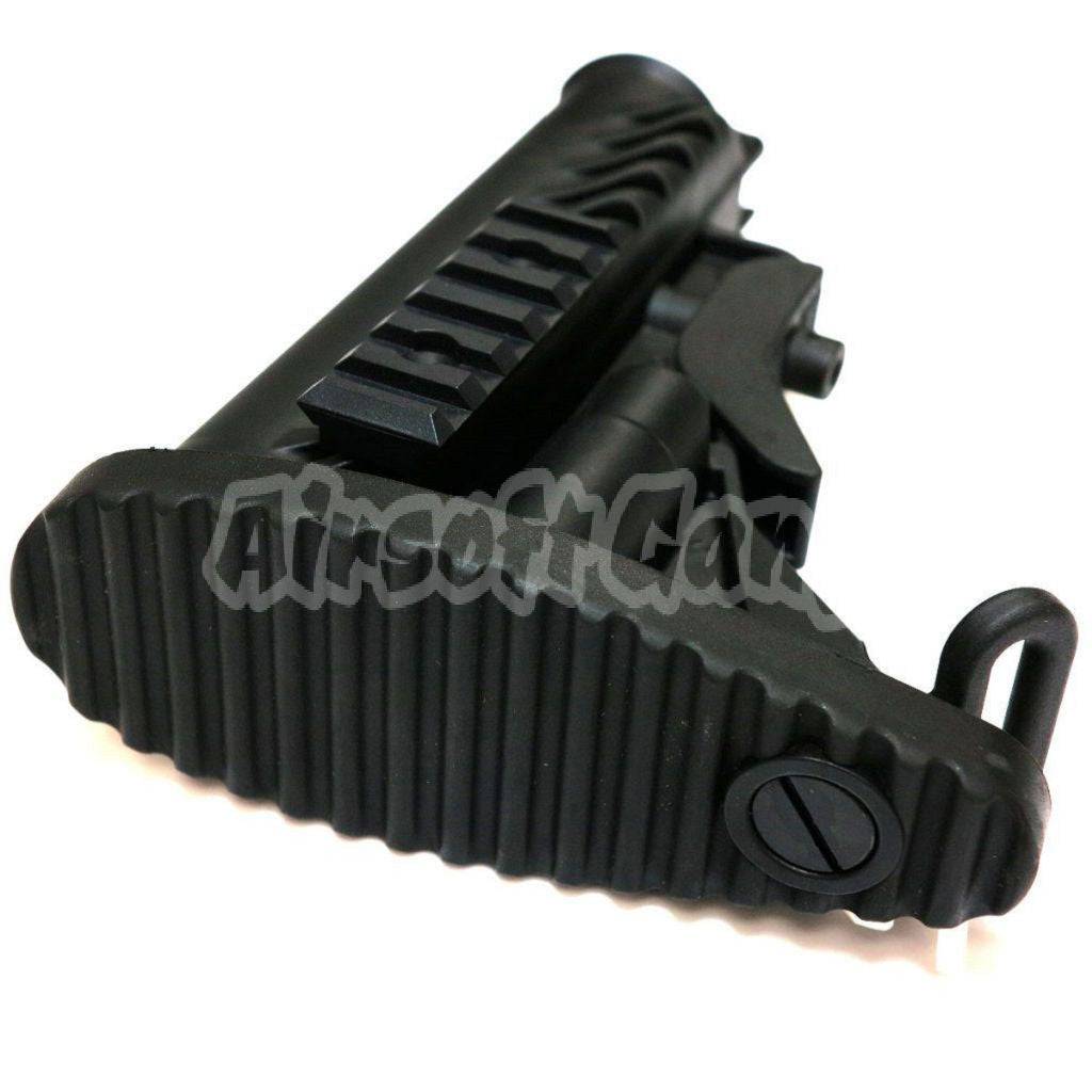 APS Battle Tele Style Stock For M4 M16 Series AEG Airsoft Black