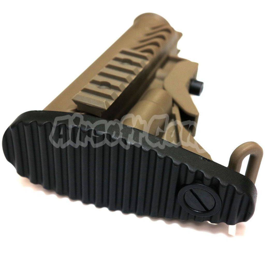 APS Battle Tele Style Stock For M4 M16 Series AEG Airsoft Dark Earth Tan