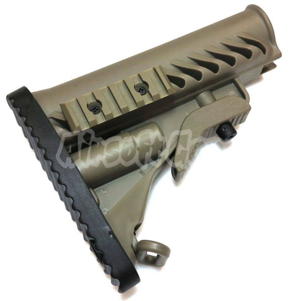 APS Battle Tele Style Stock For M4 M16 Series AEG Airsoft ACU Foliage Green FG