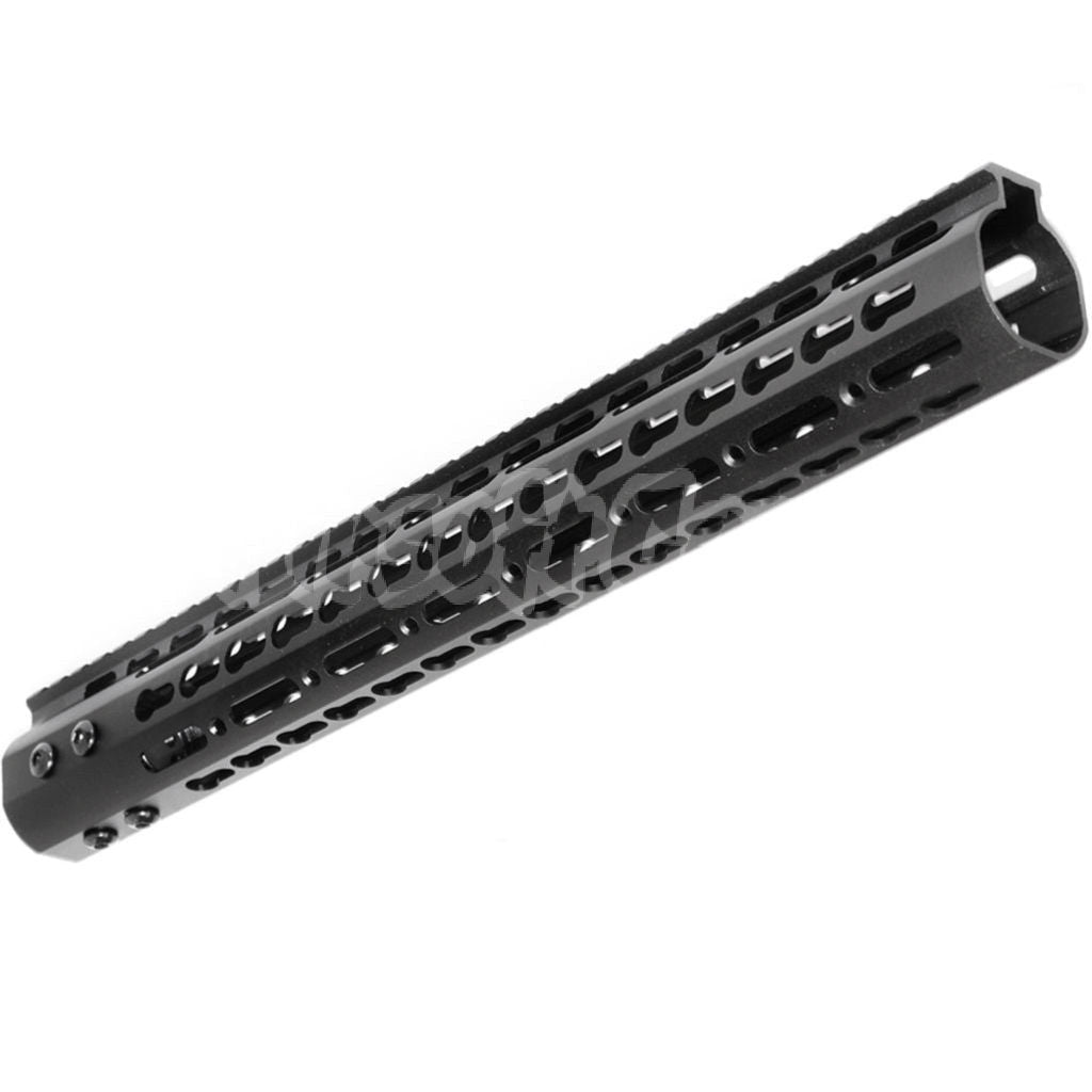 CNC Aluminum 15" Inches Keymod RAS Handguard Rail System For M4 M16 Series Airsoft Black