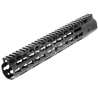 CNC Aluminum 12" Inches Keymod RAS Handguard Rail System For M4 M16 Series Black