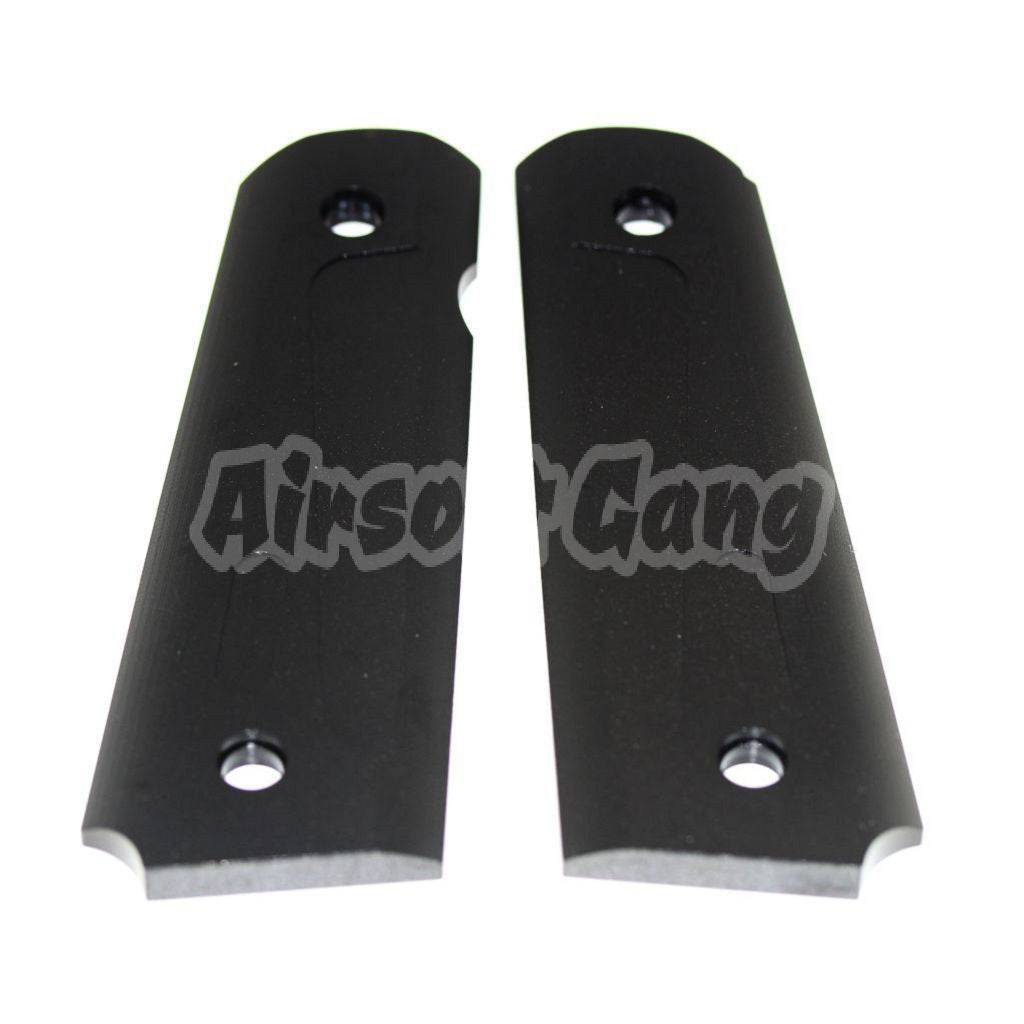 CNC Aluminum Pistol Grip Cover For Tokyo Marui M1911 M.E.U. Army R27 R28 R29 Black