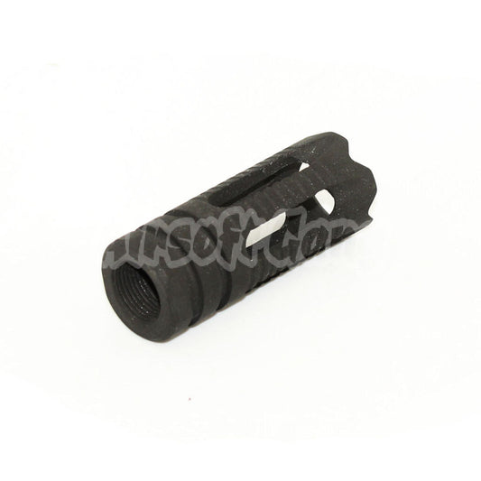 Phantom Steel Flash Hider For -14mm CCW Threading Rifle Black