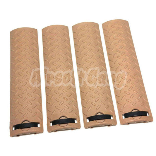 Energy 4pcs Set Skidproof Texture Type Rail Cover Panel Desert Tan