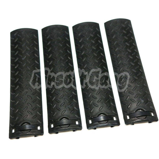 Energy 4pcs Set Skidproof Texture Type Rail Cover Panel Black