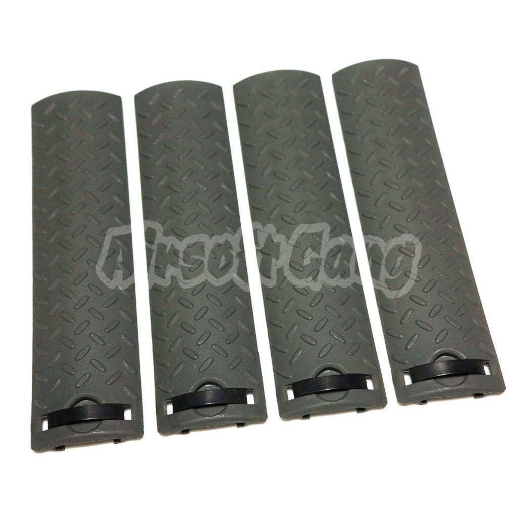 Energy 4pcs Set Skidproof Texture Type Rail Cover Panel ACU Foliage Green FG