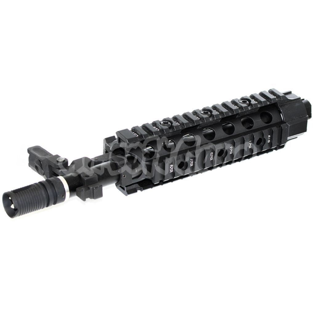 E&C CNC Aluminum RAS Front Set Handguard Rail System For SR16 M4 M16 Series AEG Airsoft Black